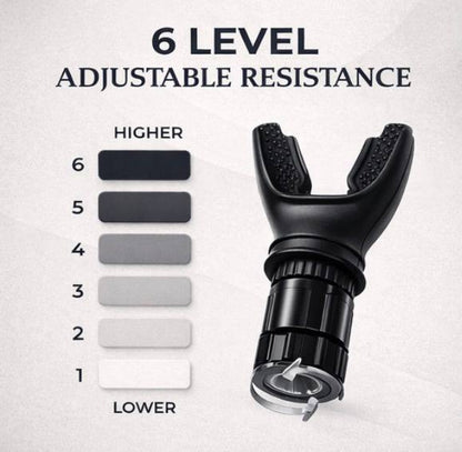 Zephyrex lung trainer resistance dial with six adjustable levels